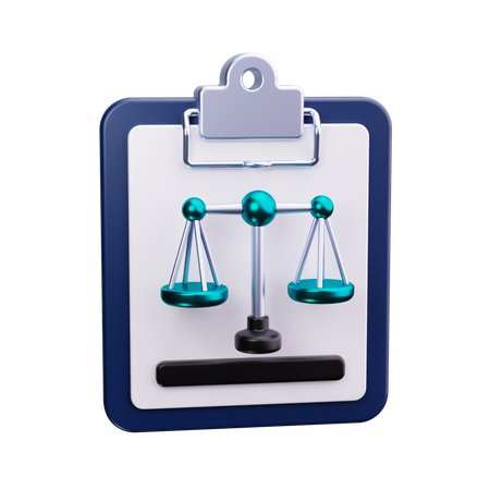 Legal regulations  3D Icon