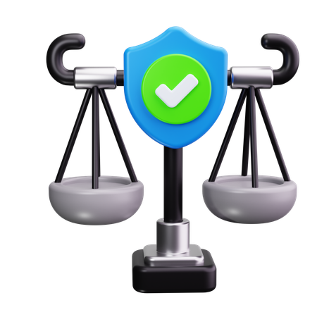 Legal scale  3D Icon