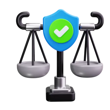 Legal scale  3D Icon