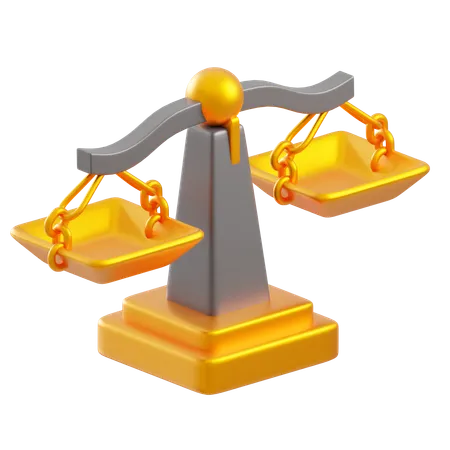 Legal scales  3D Icon