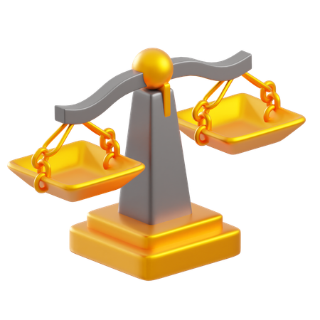 Legal scales  3D Icon