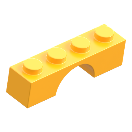 Lego Arch Piece 1x4  3D Icon