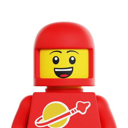 Lego Astronaut  3D Icon