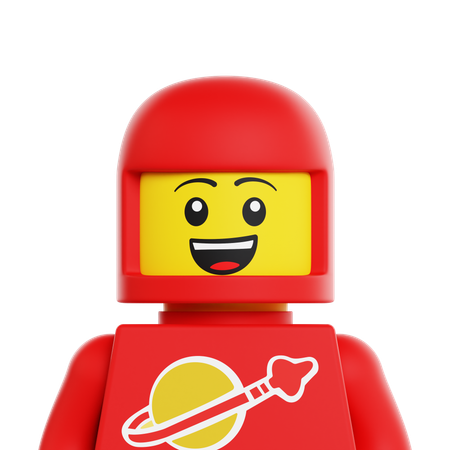 Lego Astronaut  3D Icon