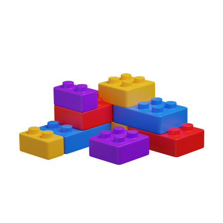 Lego blocks  3D Icon
