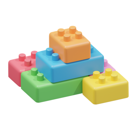 Lego Blocks  3D Icon