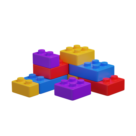 Lego blocks  3D Icon
