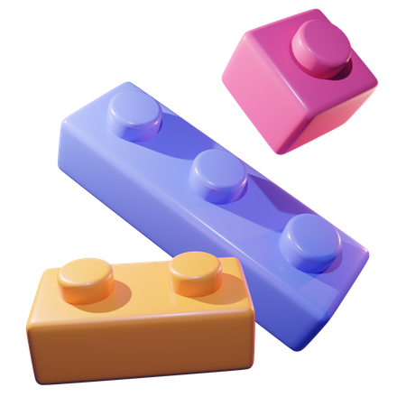 Bloco de lego  3D Icon