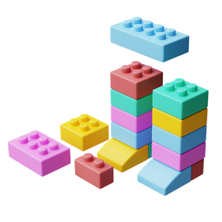Bloco de lego  3D Icon