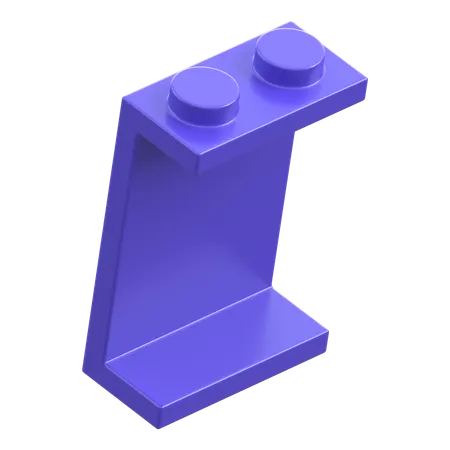 Lego Bracket 1x2  3D Icon