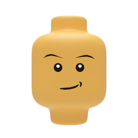 Cabeça de lego  3D Icon