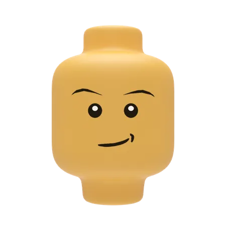Cabeça de lego  3D Icon