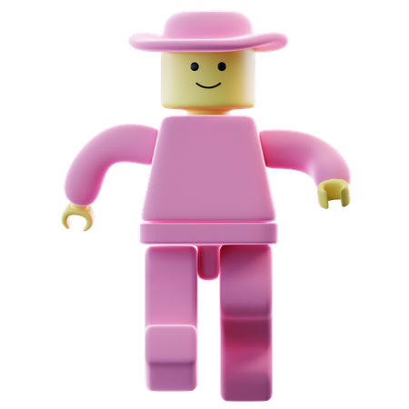 Lego Character  3D Icon