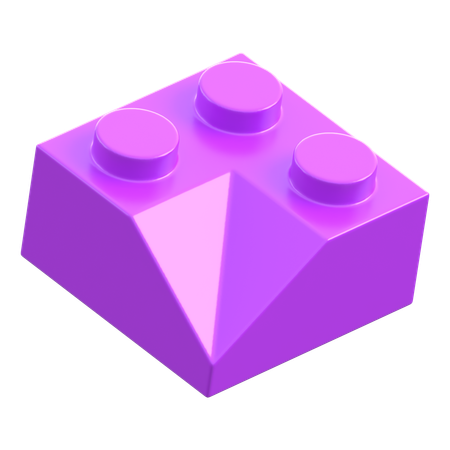 Lego Corner 45 Slope Piece 2x2  3D Icon