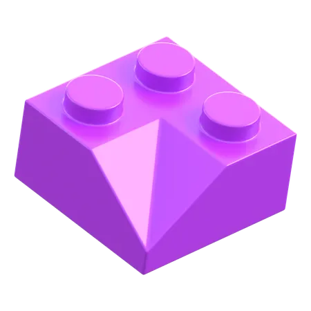 Lego Corner 45 Slope Piece 2x2  3D Icon