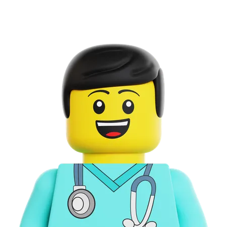 Médico lego  3D Icon