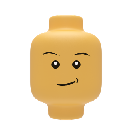 Lego Head  3D Icon