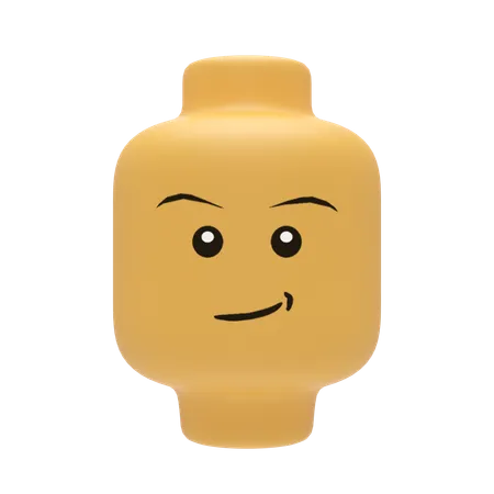 Lego Head  3D Icon