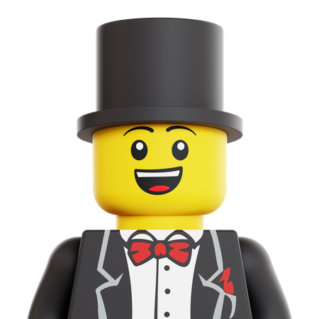 Mágico de lego  3D Icon