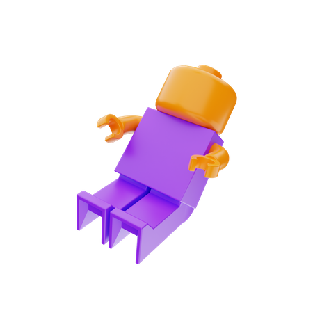Lego Man 3D Illustration