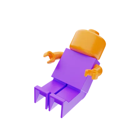 Lego Man  3D Icon