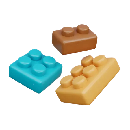 3 D Kids Toy Lego Piece 3 D Rendering 3D Icon
