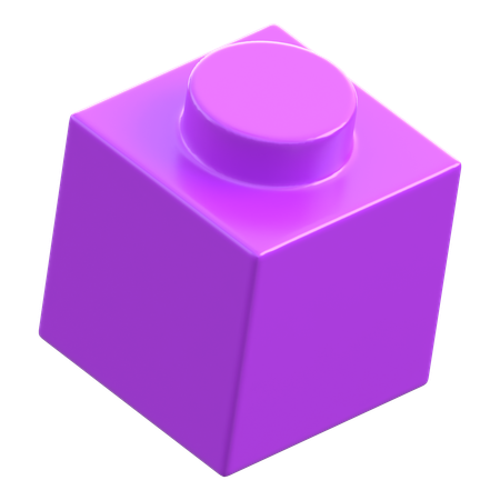 Lego Piece 1x1  3D Icon