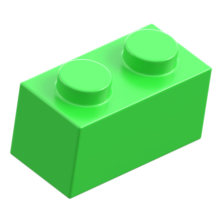 Lego Piece 1x2  3D Icon