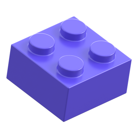 Lego Piece 2x2  3D Icon