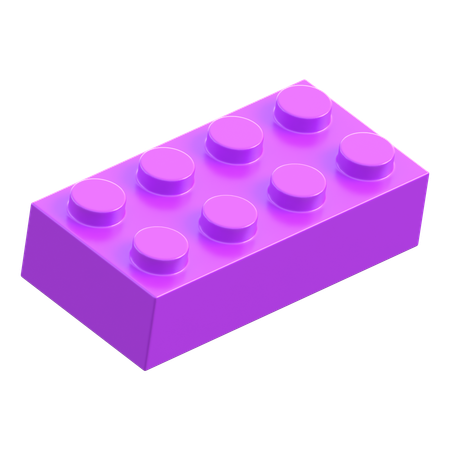 Lego Piece 2x4  3D Icon