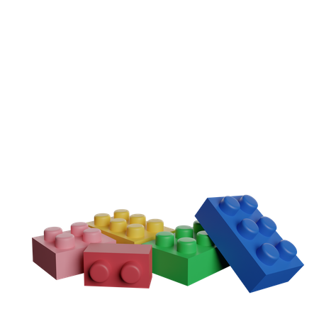 Lego Piece  3D Illustration