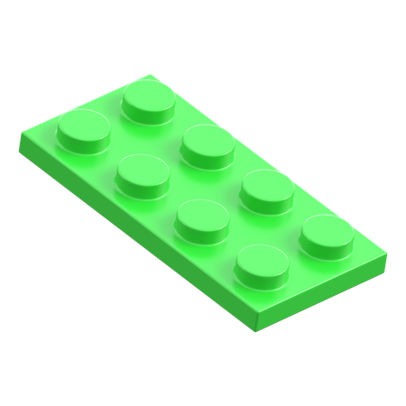 Lego Piece 4x2 Plate  3D Icon