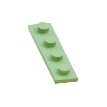 Lego Piece 3D Illustration