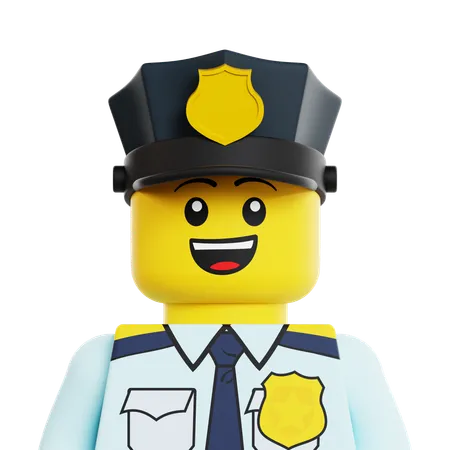 Lego Police  3D Icon