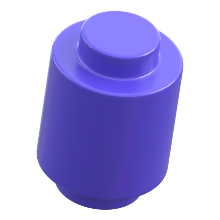 Lego Round  3D Icon