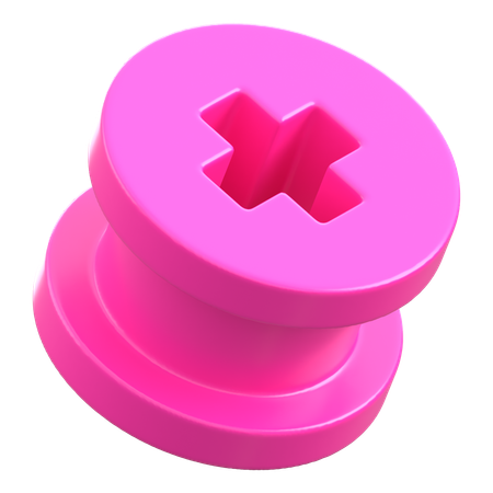 Lego Round Piece  3D Icon