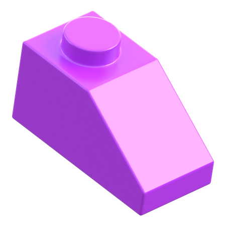 Lego Slope Piece 1x2 Plate  3D Icon