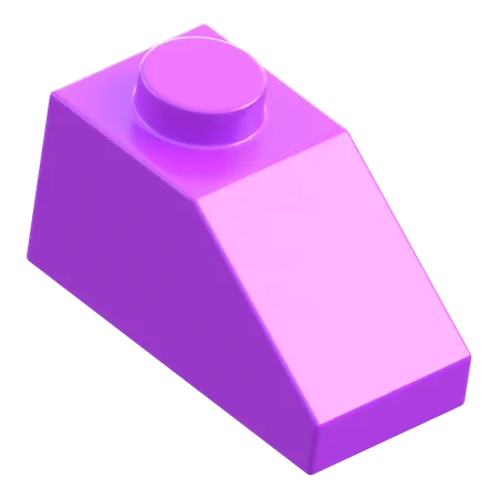 Lego Slope Piece 1x2 Plate  3D Icon