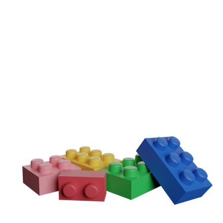 Lego-Stück  3D Illustration