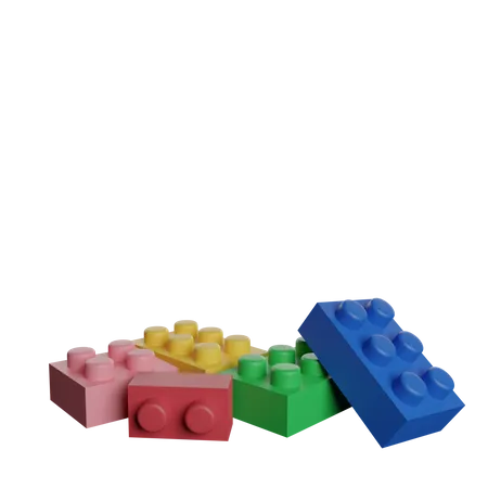 Lego-Stück  3D Illustration