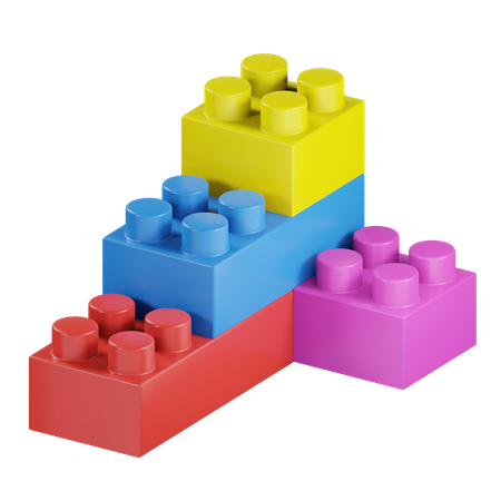 Peças de Lego  3D Icon