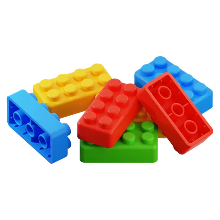 Peças de Lego  3D Icon