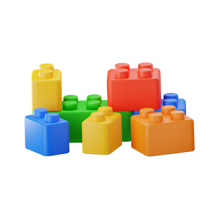 Lego Toy  3D Icon