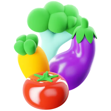 Légumes  3D Icon