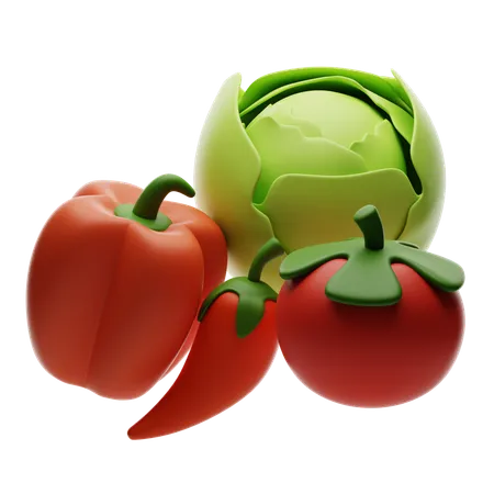 Légumes  3D Icon