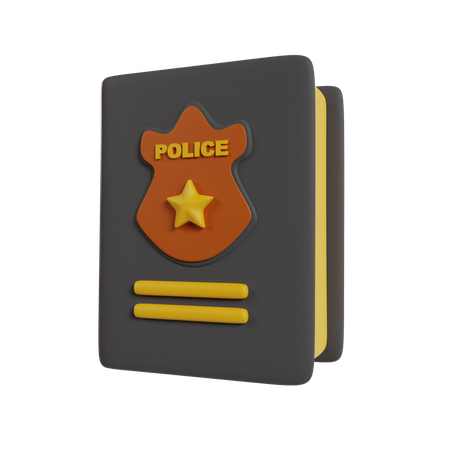 Lei policial  3D Icon