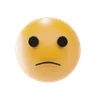 leicht stirnrunzelndes Gesicht Emoji