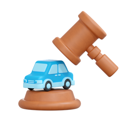 Leilão de carros  3D Icon