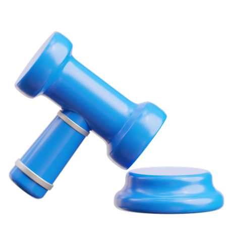 Martelo de leilão  3D Icon