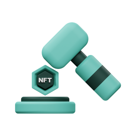 Leilão de NFT  3D Icon